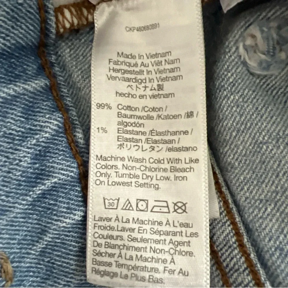 Madewell The Perfect Vintage Jean Size 27 Light Wash High Rise Distressed